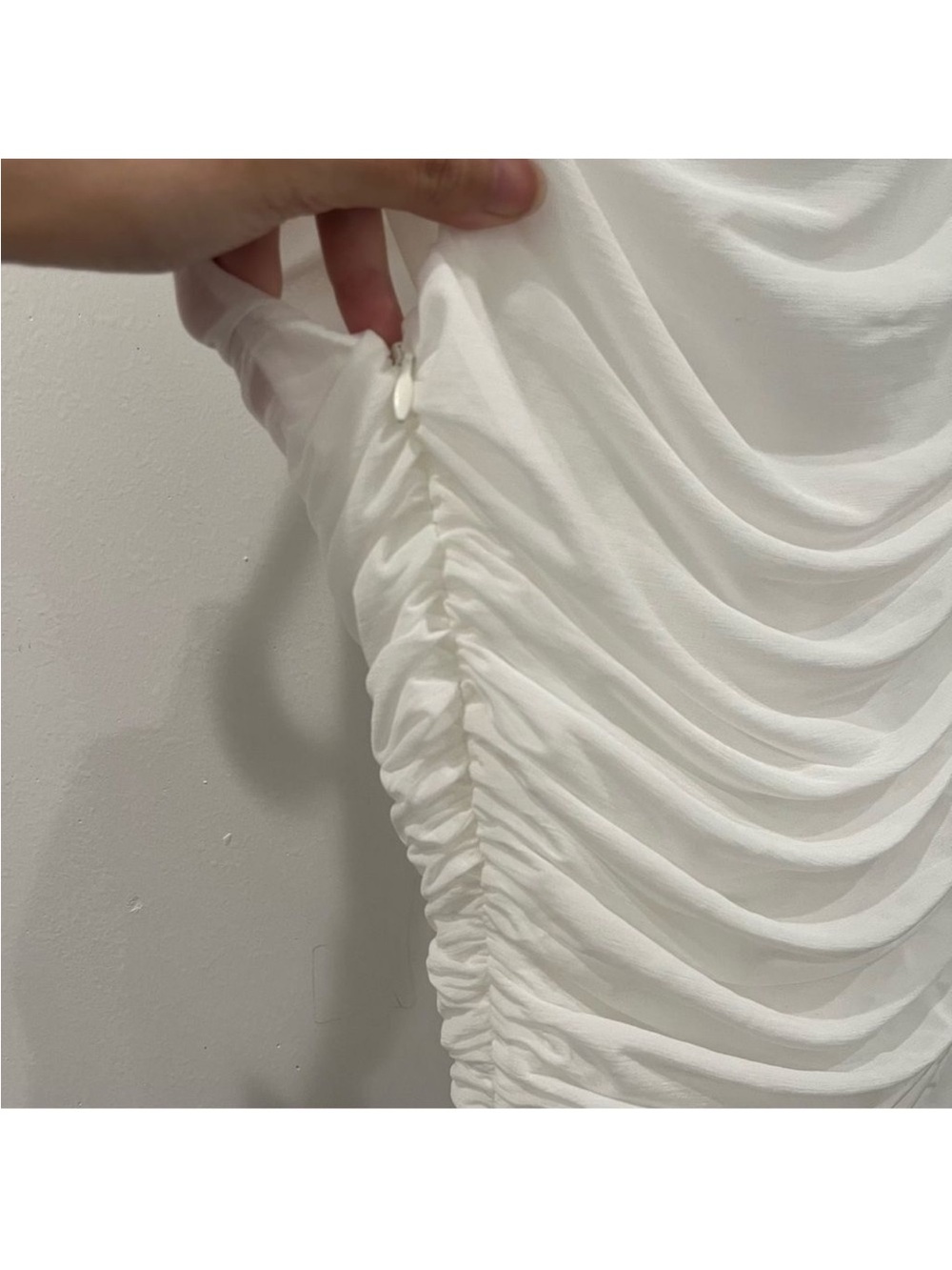 NICHOLAS Two-Tone White Top Black Maxi Dress - Picture 8 of 10